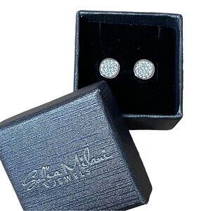 Sofia Milani sterling silver earrings circle NWT